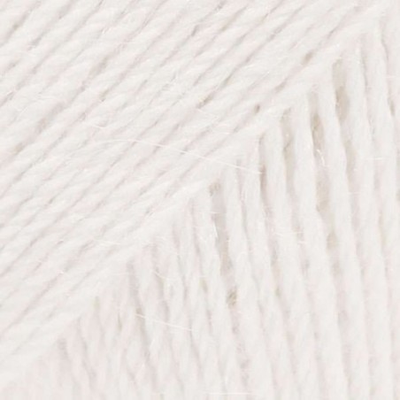 Drops Alpaca - uni colour 0101 blanc