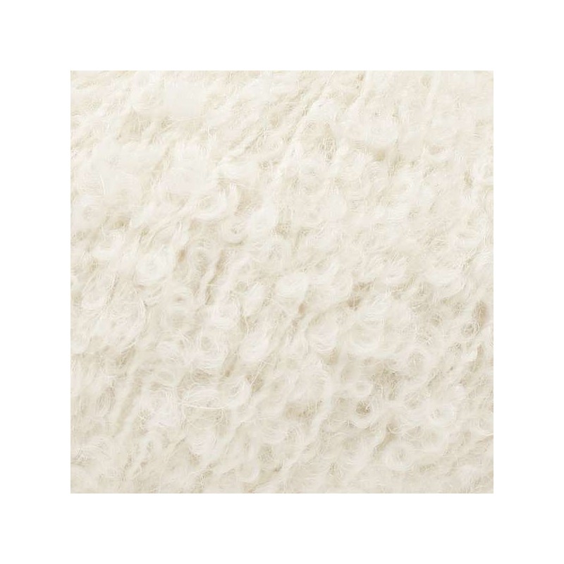 Drops Alpaca Bouclé - uni colour 0100 naturel