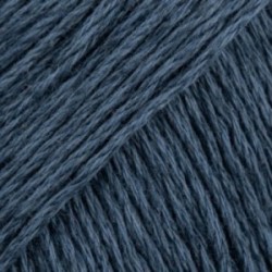 Drops Bomull-Lin - uni colour 21 bleu foncé