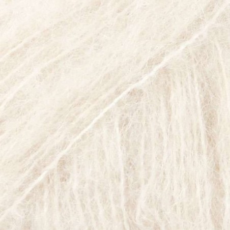Drops brushed alpaca silk - uni colour 01 naturel