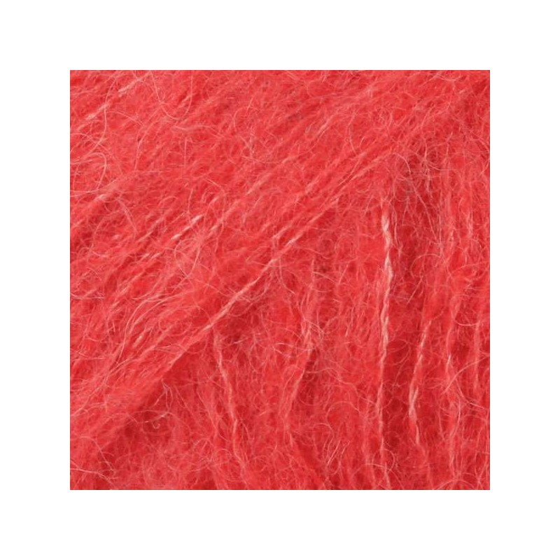 Drops brushed alpaca silk - uni colour 06 corail