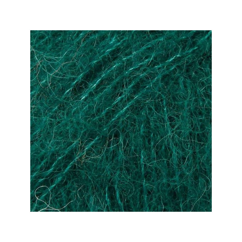 Drops brushed alpaca silk - uni colour 11 vert for&ecirc;t