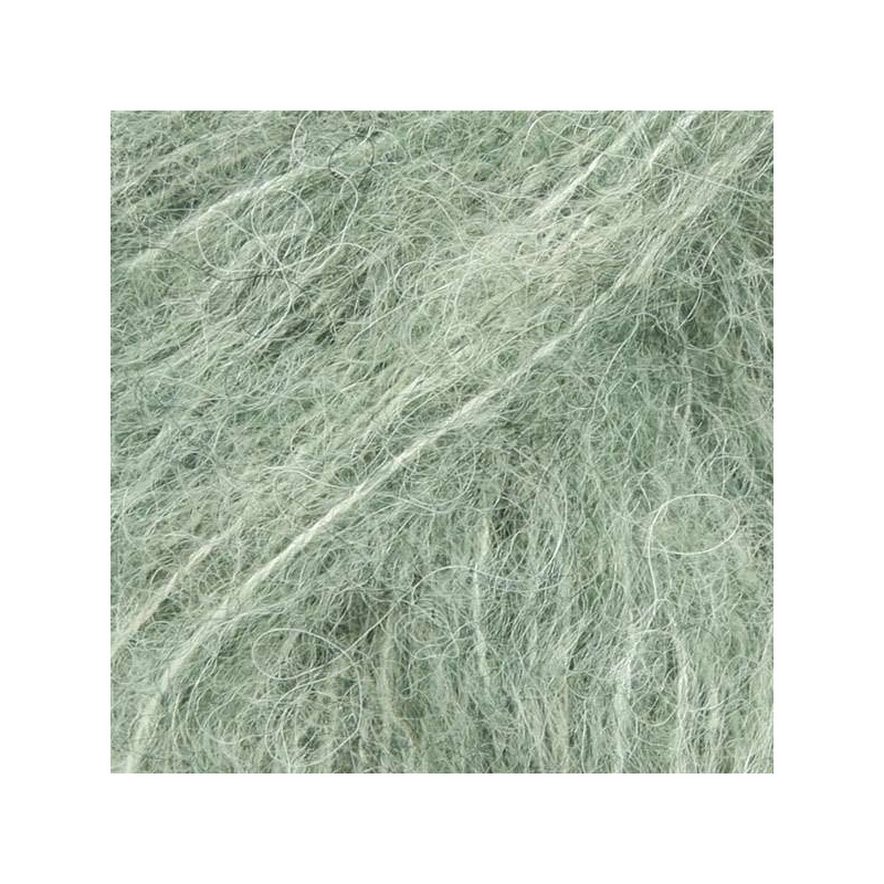 Drops brushed alpaca silk - uni colour 21 vert sauge