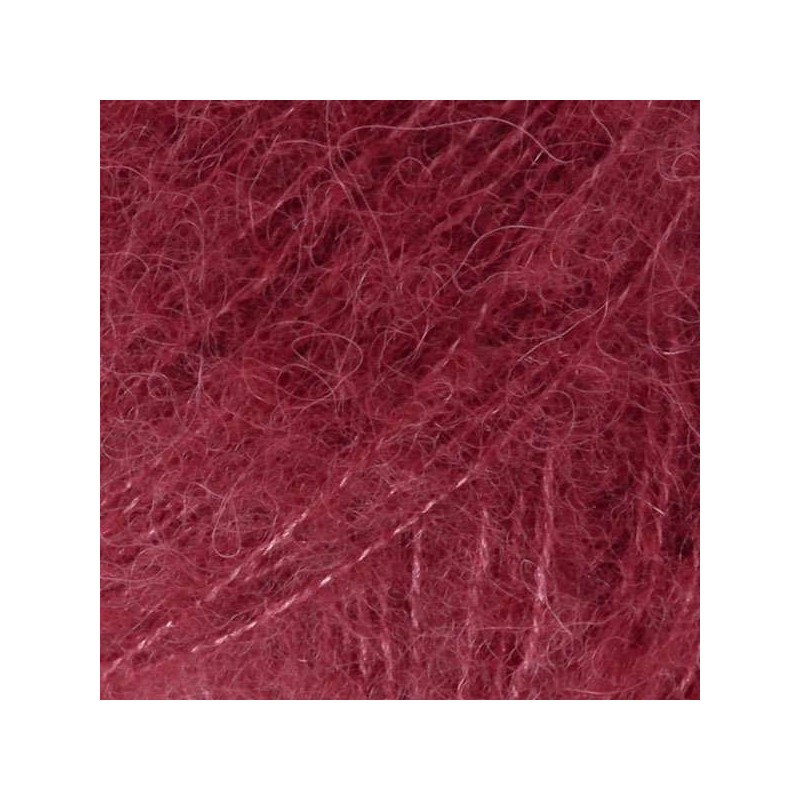 Drops brushed alpaca silk - uni colour 23 bordeaux