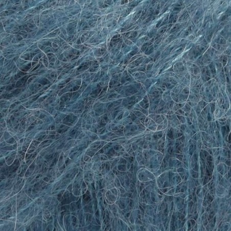 Drops brushed alpaca silk - uni colour 25 bleu acier