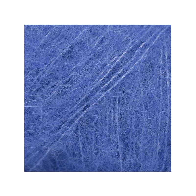 Drops brushed alpaca silk - uni colour 26 bleu cobalt