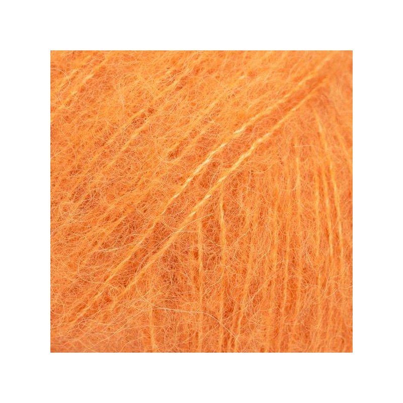 Drops brushed alpaca silk - uni colour 29 mandarine