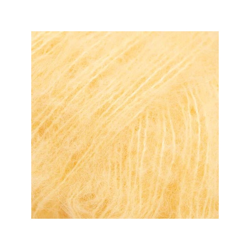 Drops brushed alpaca silk - uni colour 30 jaune