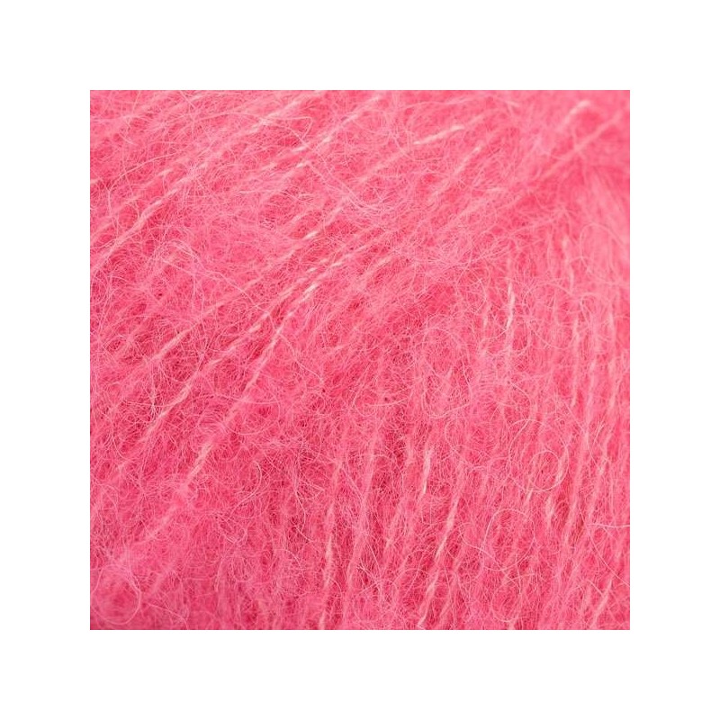 Drops brushed alpaca silk - uni colour 31 rose vif