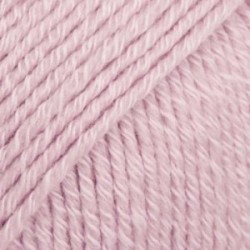 Drops cotton mérino - uni colour 05 rose poudré