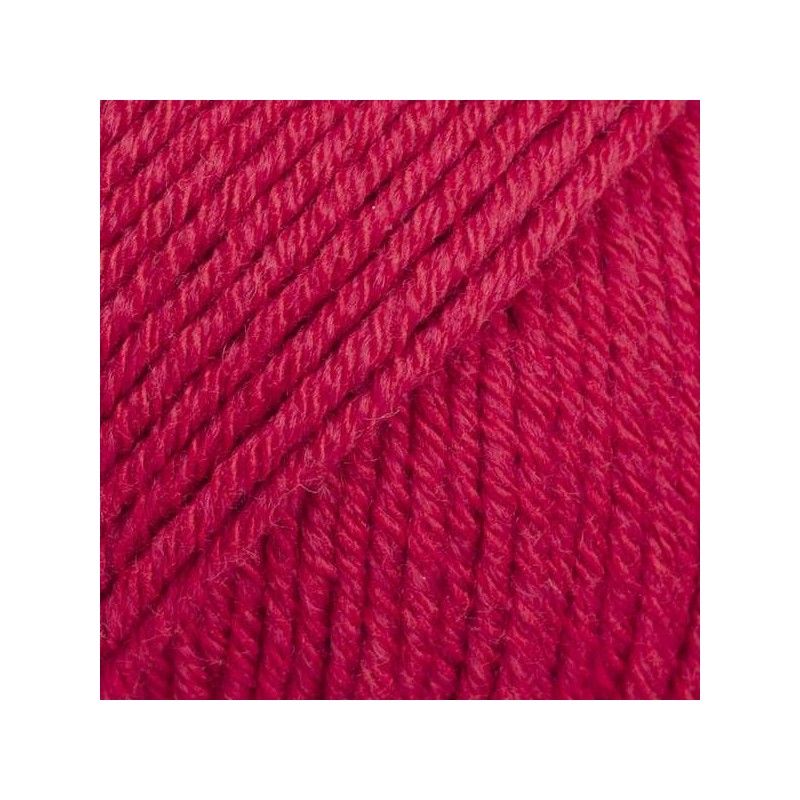 Drops cotton mérino - uni colour 06 rouge cerise