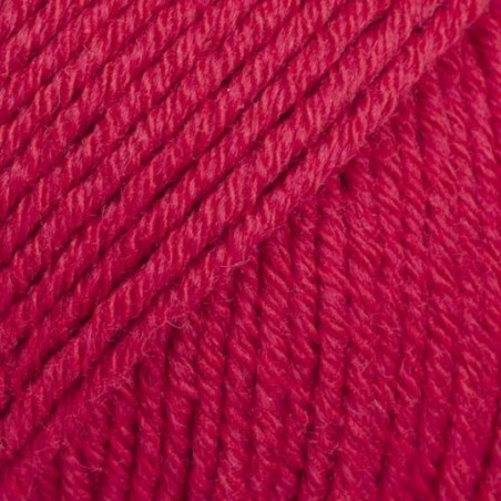 Drops cotton mérino - uni colour 06 rouge cerise