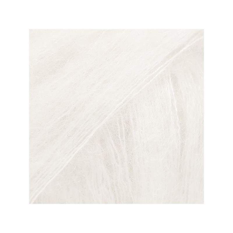 Drops Kid silk uni colour 01 écru