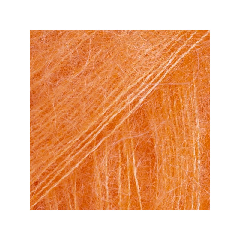 Drops Kid silk uni colour 49 orange électrique