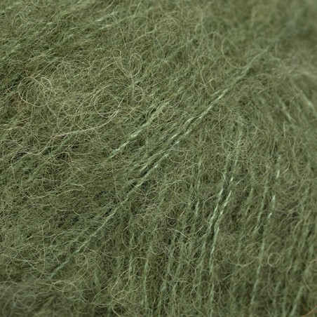 Drops brushed alpaca silk - uni colour 32 vert mousse