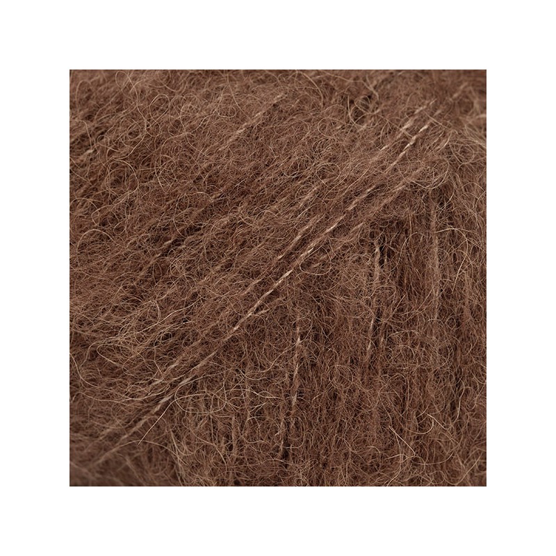 Drops brushed alpaca silk - uni colour 38 chocolat