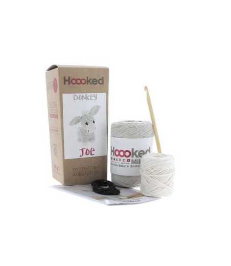Kit Amigurumi Hooked - L'âne Joe - Biscuit