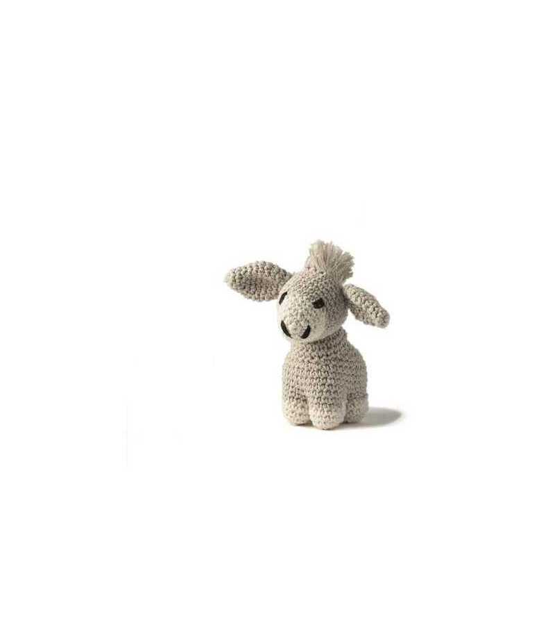 Kit Amigurumi Hooked - L'âne Joe - Biscuit