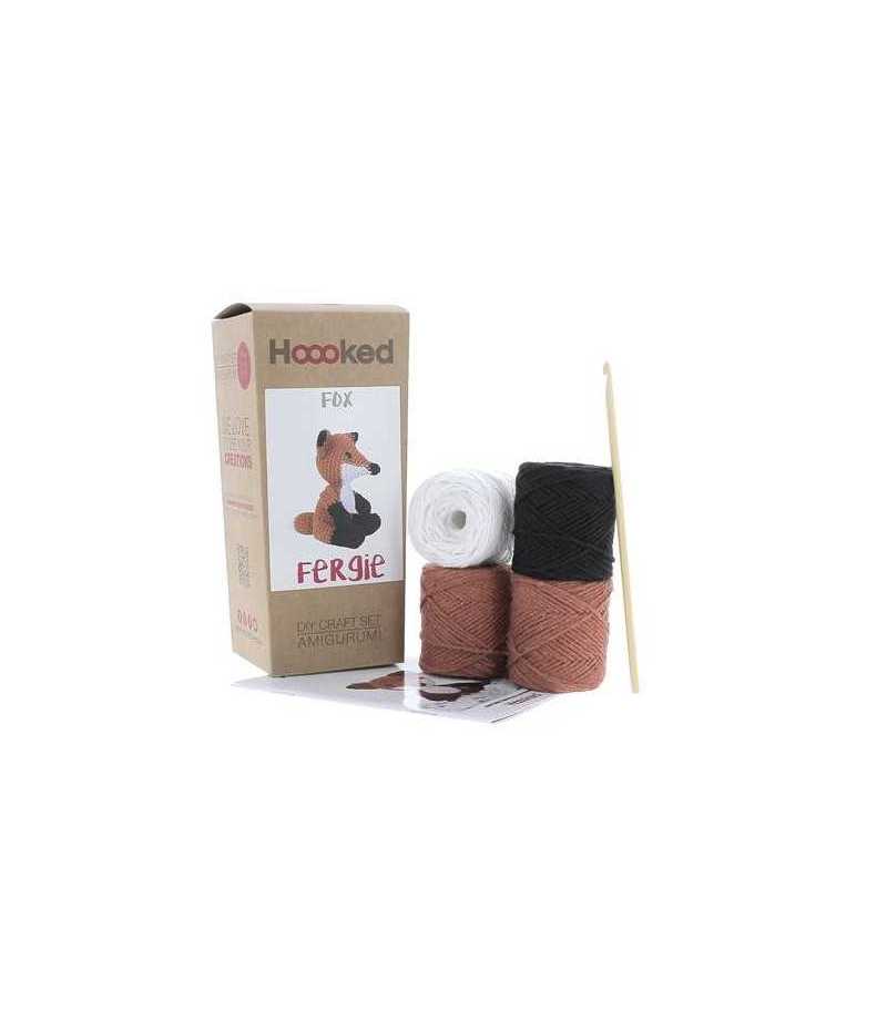 Kit Amigurumi Hooked - Fergie le Renard- Brick