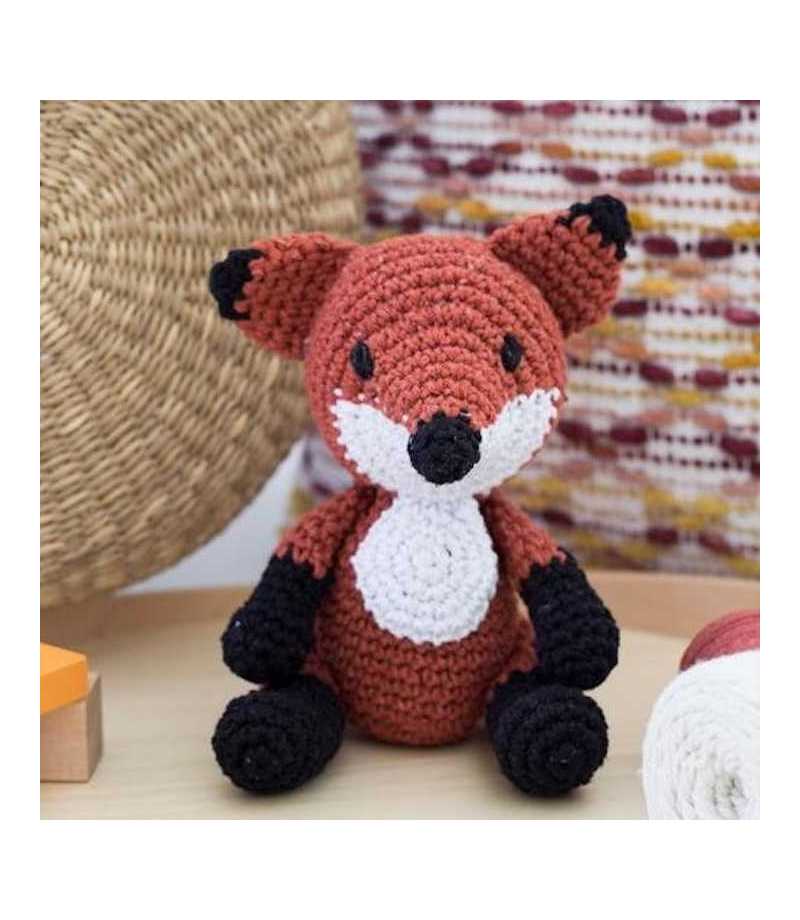 Kit Amigurumi Hooked - Fergie le Renard- Brick