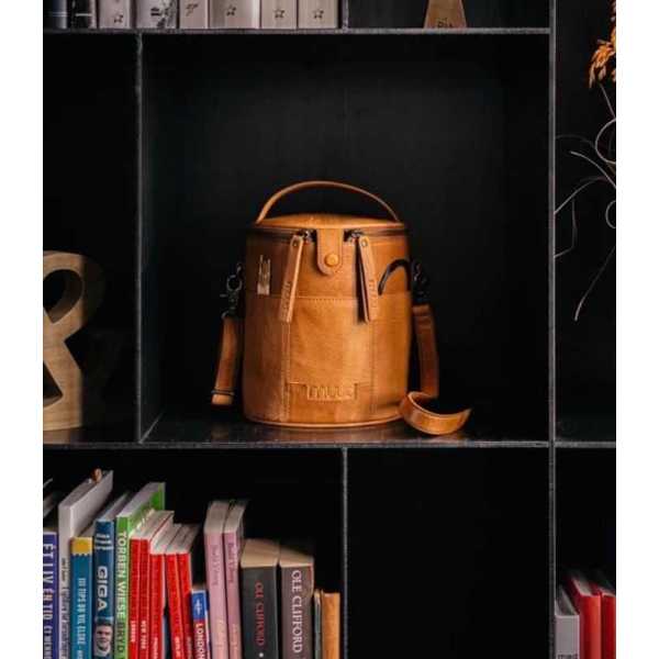 Sac de rangement en cuir pour le tricot Muud Saturn XL