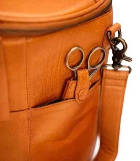 Sac de rangement en cuir pour le tricot Muud Saturn XL