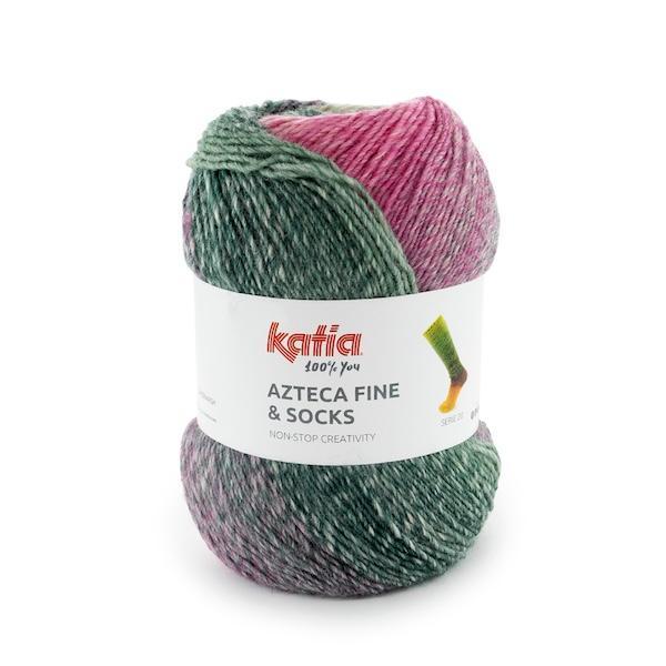 Katia Azteca Fine Socks & More – Laine à chaussettes multicolore