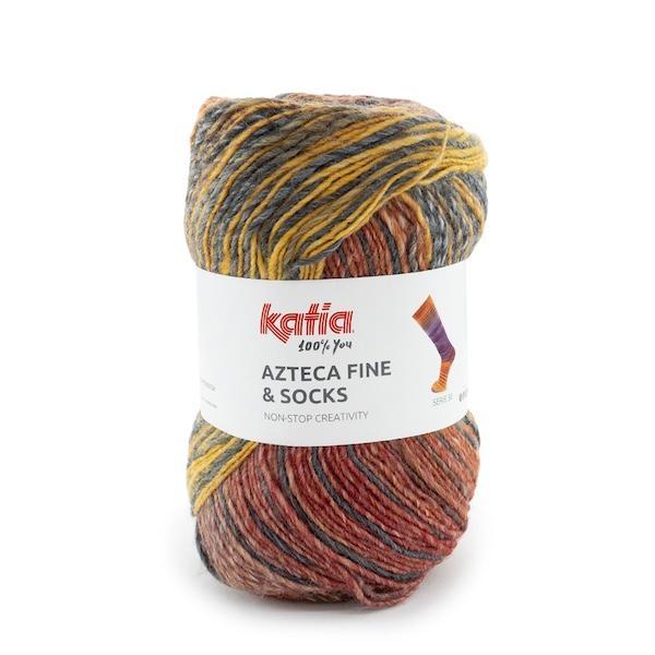 Katia Azteca Fine Socks & More – Laine à chaussettes multicolore
