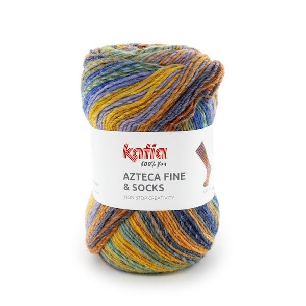 Katia Azteca Fine Socks & More – Laine à chaussettes multicolore