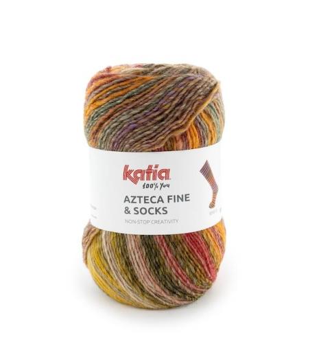 Katia Azteca Fine Socks & More – Laine à chaussettes multicolore