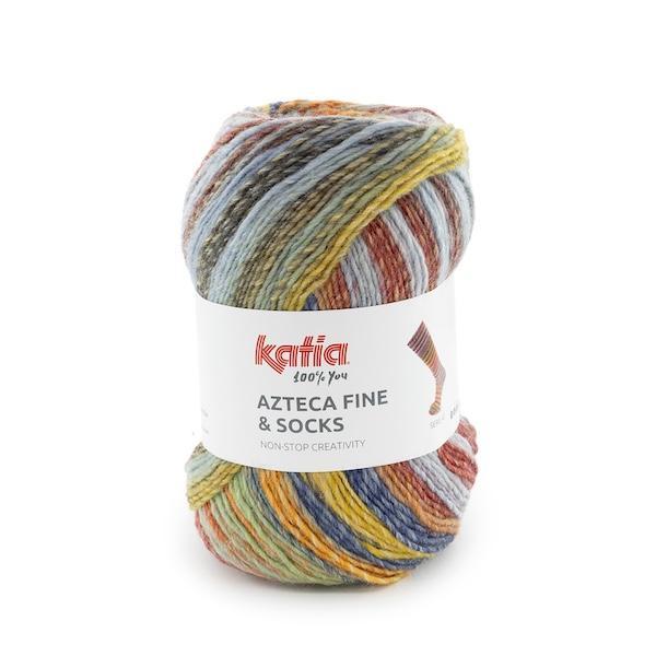 Katia Azteca Fine Socks & More – Laine à chaussettes multicolore