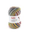 44 - Multicolore - gris-orange foncé-vert pâle