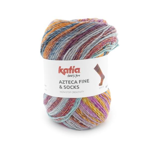 Katia Azteca Fine Socks & More – Laine à chaussettes multicolore