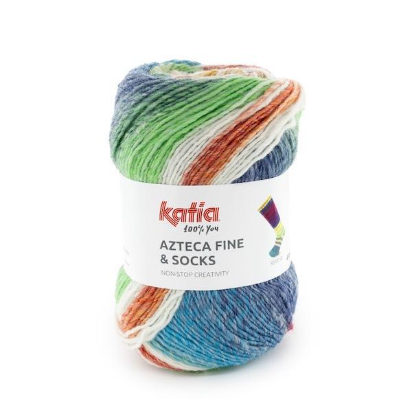 Katia Azteca Fine Socks & More – Laine à chaussettes multicolore