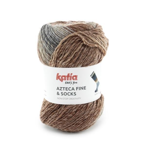 Katia Azteca Fine Socks & More – Laine à chaussettes multicolore