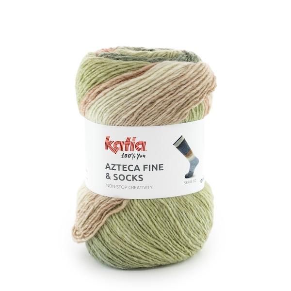 Katia Azteca Fine Socks & More – Laine à chaussettes multicolore