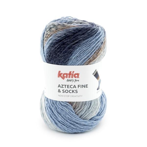 Katia Azteca Fine Socks & More – Laine à chaussettes multicolore
