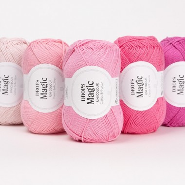 Découvrez la laine DROPS Magic, un coton classique 8/4