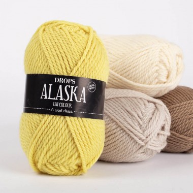 Découvrez la laine DROPS Alaska, un classique de la marque scandinave !