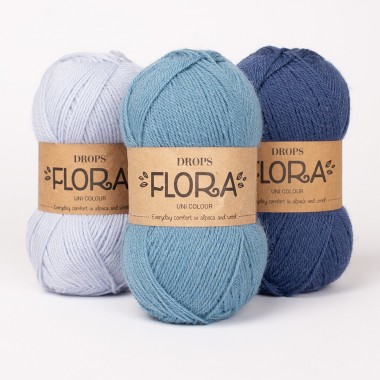 Découvrez la laine DROPS Flora, du confort au quotidien - en alpaga et laine