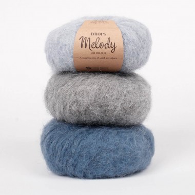 Découvrez la laine DROPS Melody, un luxueux mélange de laine mérinos et d'alpaga