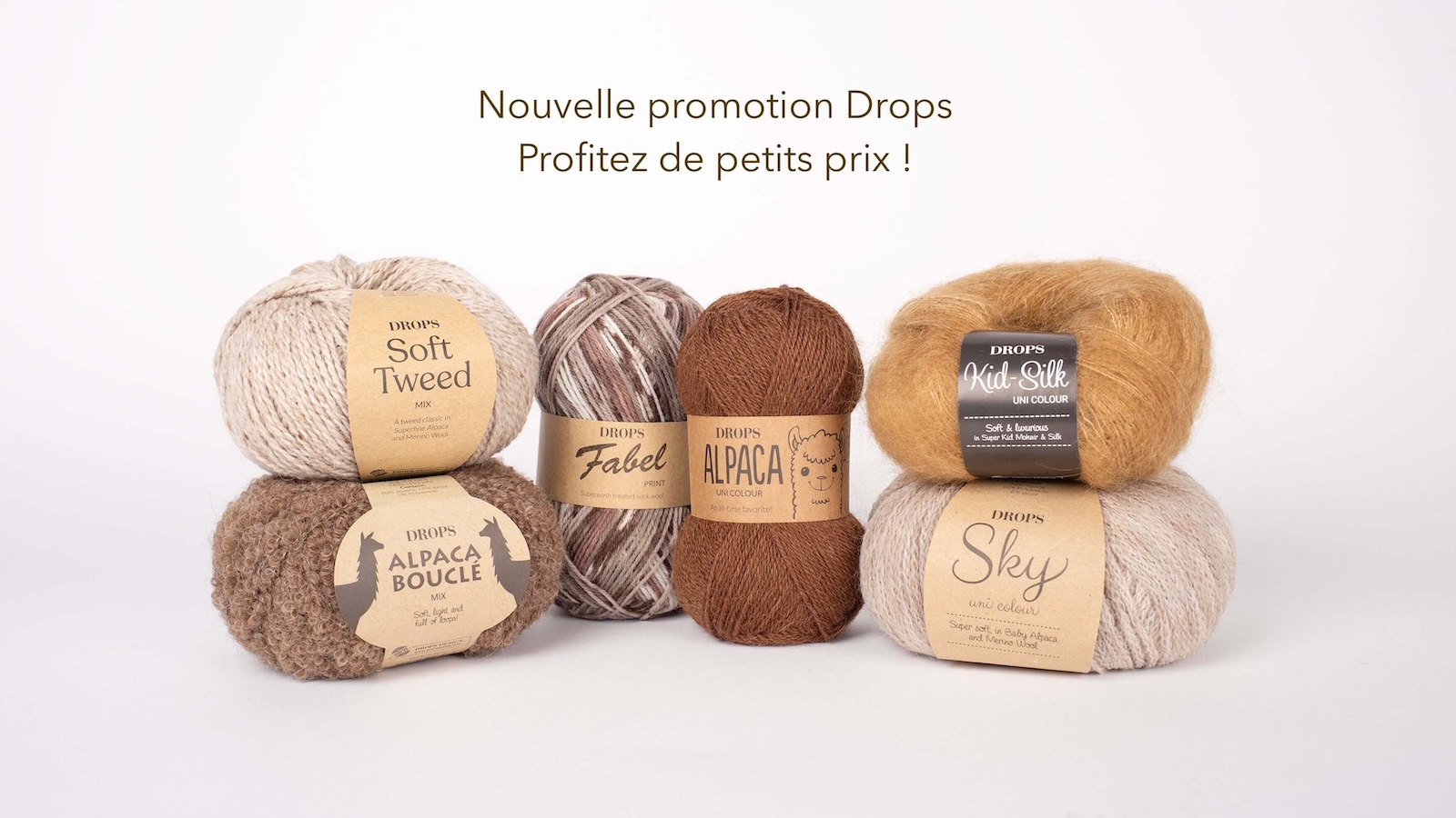 Laines à -30% de réduction.