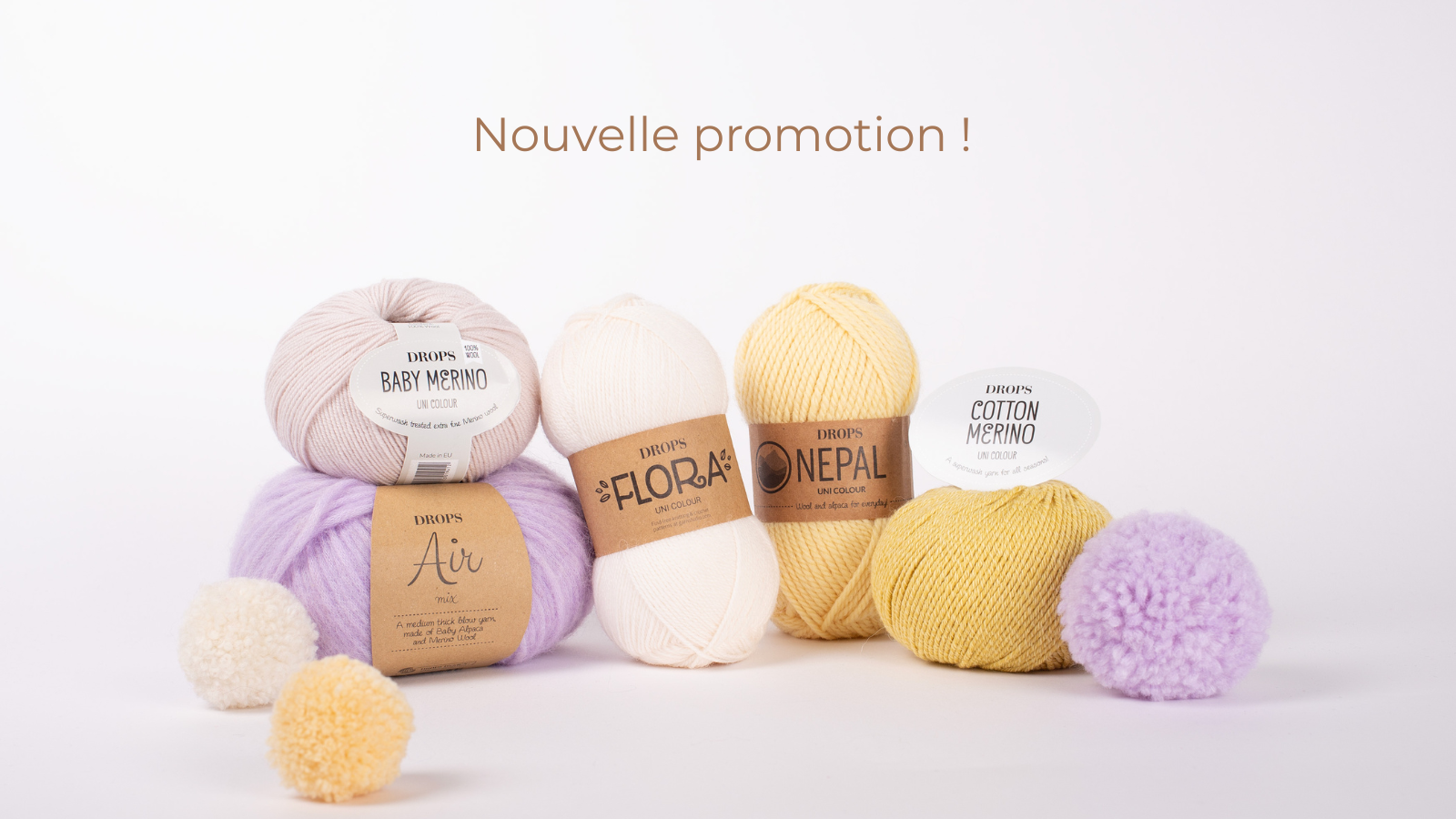 Laines à -30% de réduction.