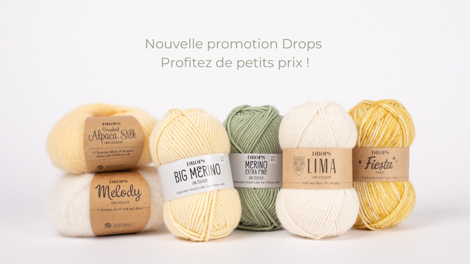 Laines à -30% de réduction.
