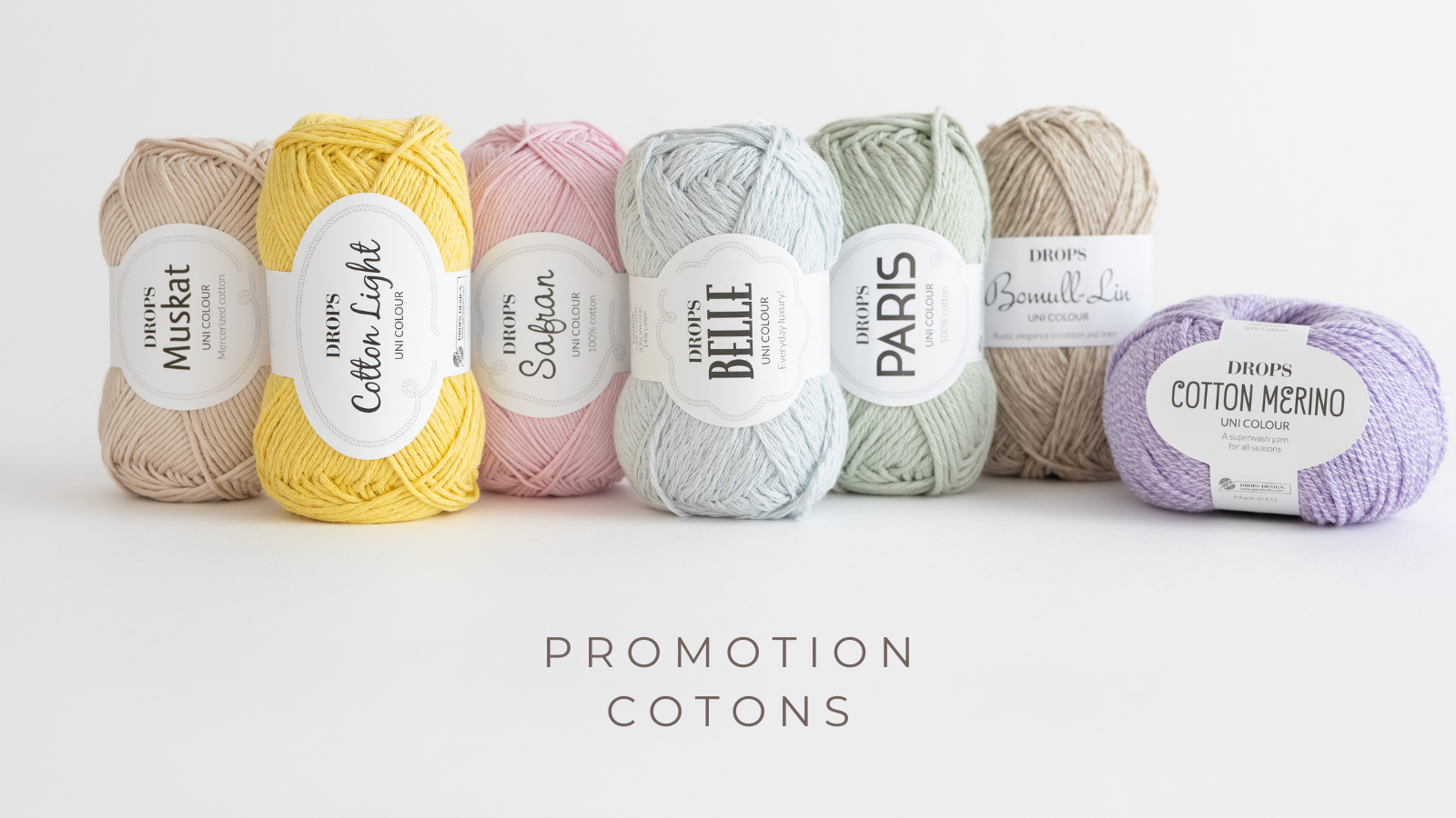 PROMO COTONS Laines à -30% de réduction.