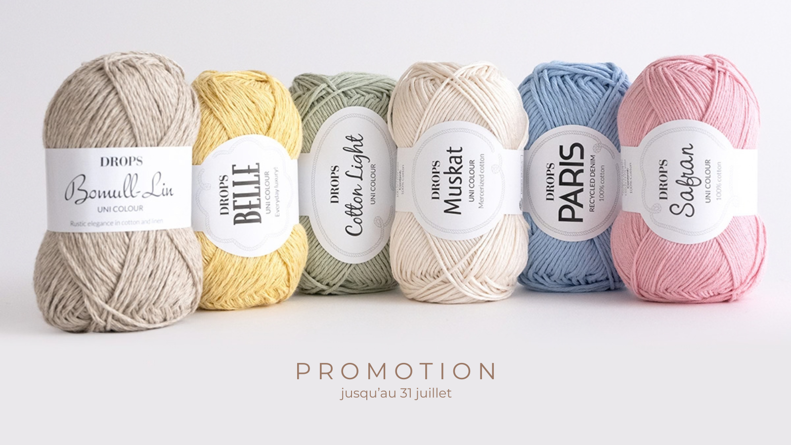 Laines à -30% de réduction.