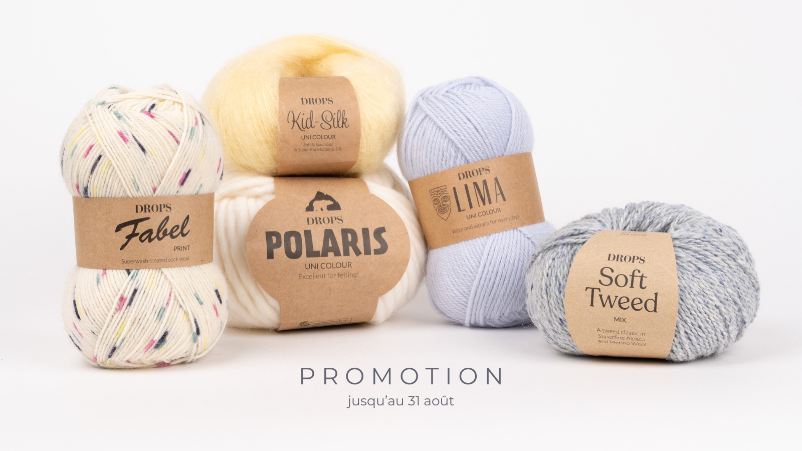 Laines à -30% de réduction.